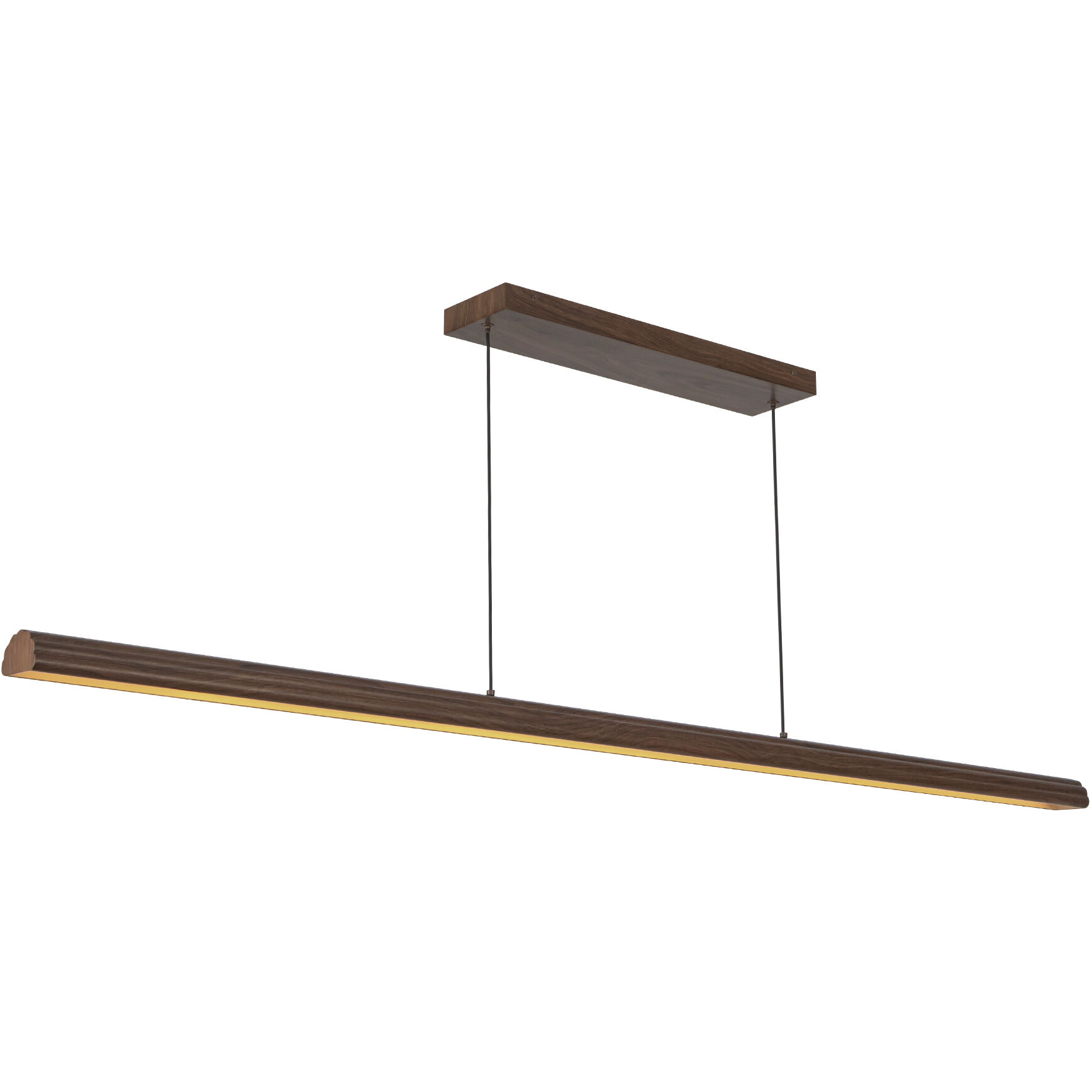 Alora Mood Dottie 60 inch Walnut Linear Pendant Ceiling Light