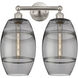 Edison Vaz 2 Light 17 inch Satin Nickel Bath Vanity Light Wall Light