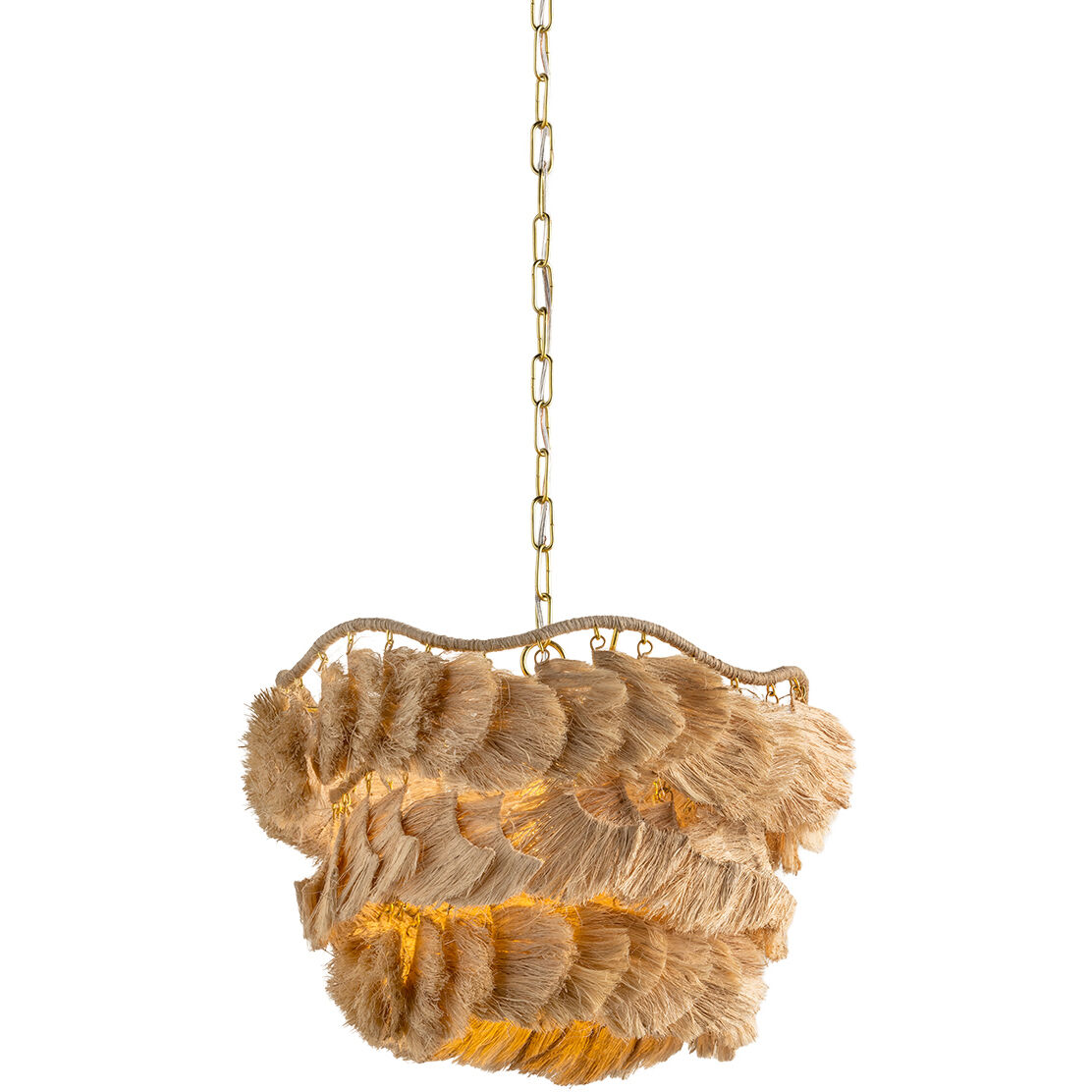 Daria 1 Light 20 inch Aged Brass Chandelier Ceiling Light