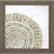 Woven Plate Brown and Neutral and Gray Framed Art, Propac