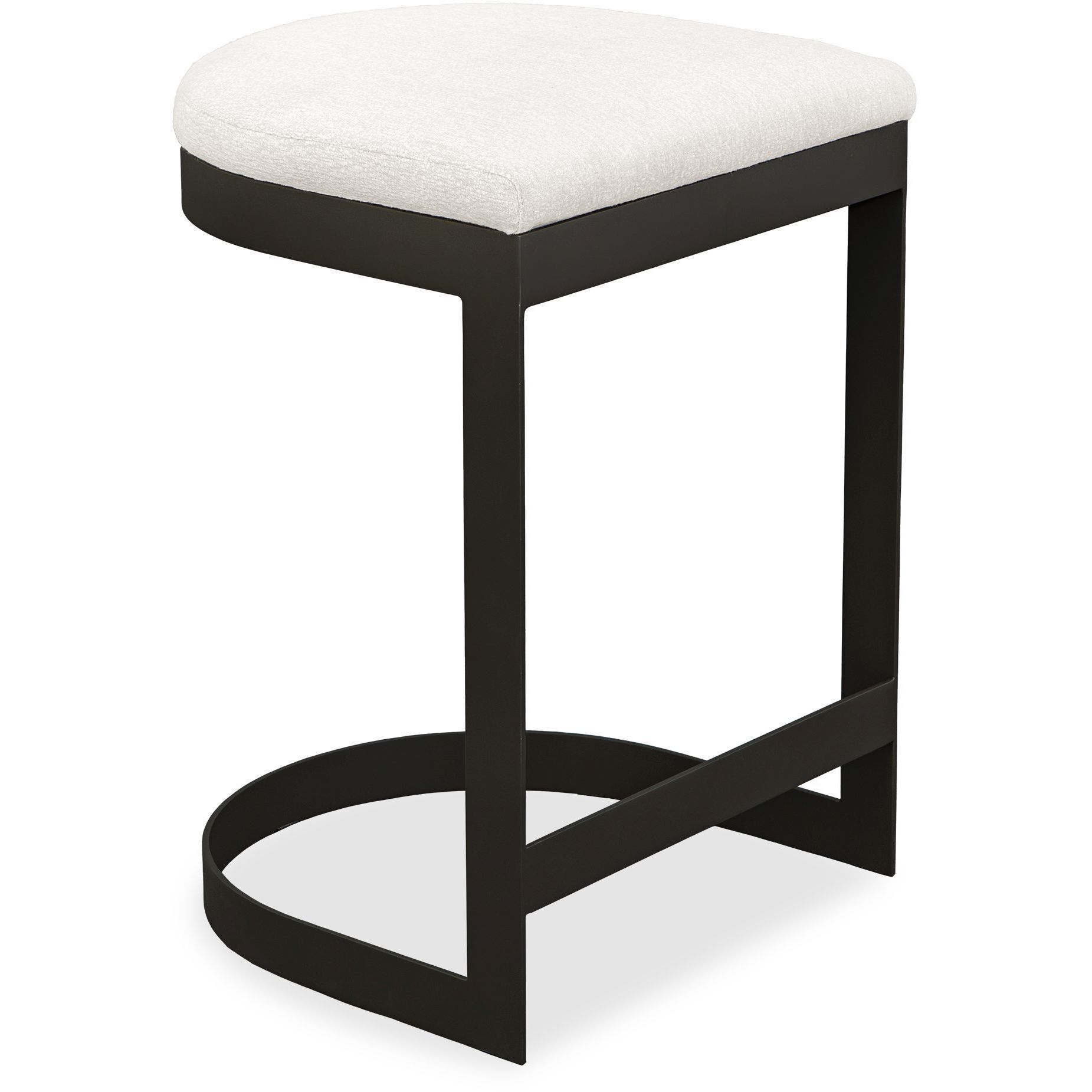 Maude 25.8 inch Java Black and Taupe Grey Outdoor Counter Stool