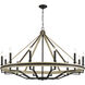 Sonoma 12 Light 47.75 inch Dark Bronze Chandelier Ceiling Light