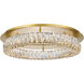 Monroe 26 inch Gold Flush Mount Ceiling Light