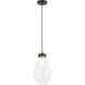 Seranna 1 Light 8.63 inch Matte Black Pendant Ceiling Light