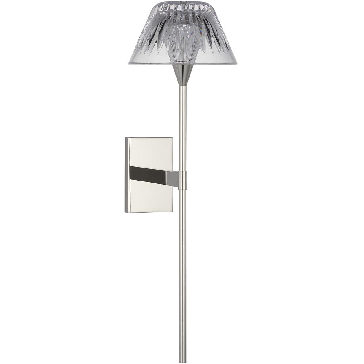 Waterford Blaze Tail Sconce Wall Light in Polished Nickel