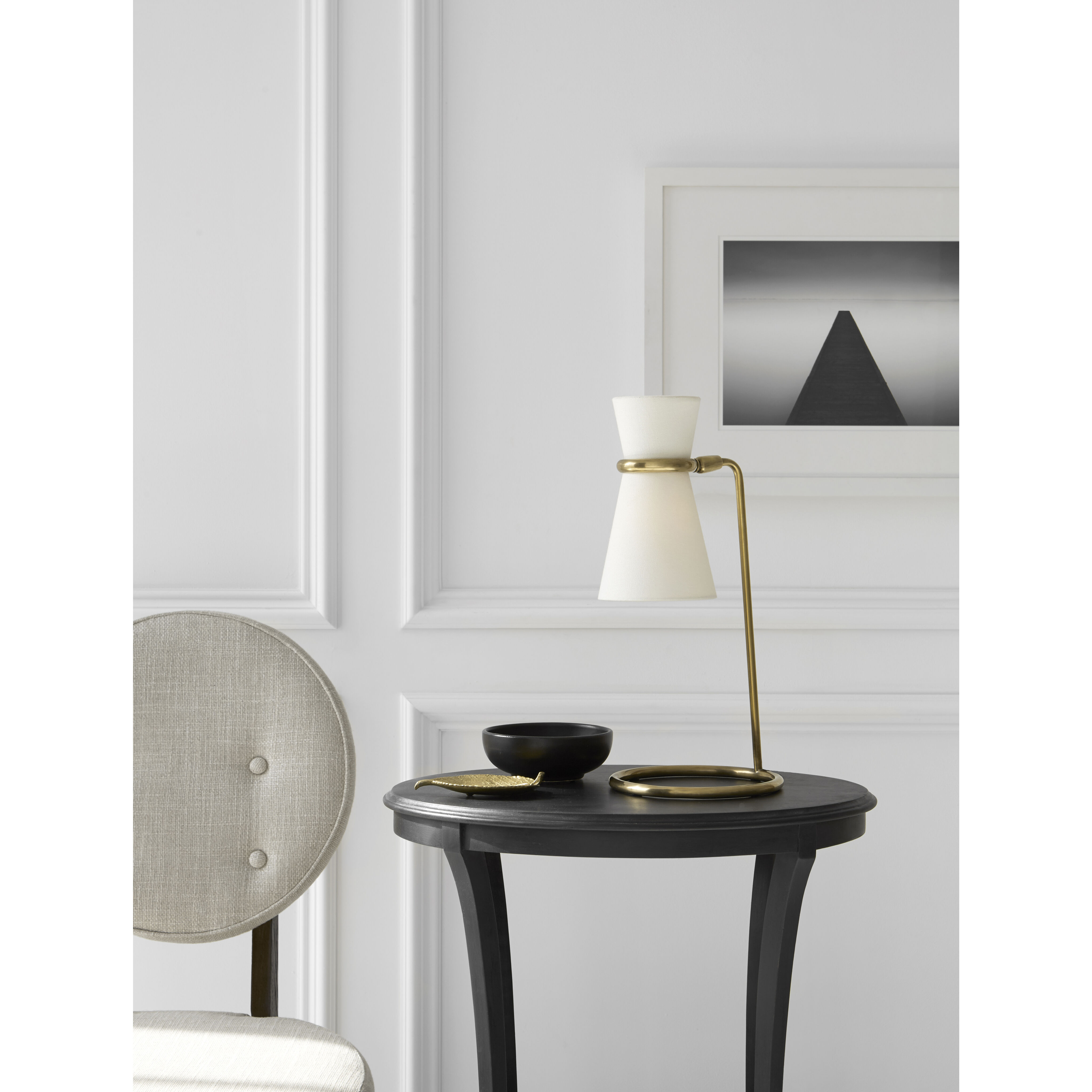 AERIN Clarkson 17 inch 40.00 watt Hand-Rubbed Antique Brass Table Lamp Portable Light