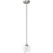 Xidane 1 Light 6 inch Brushed Nickel Mini Pendant Ceiling Light