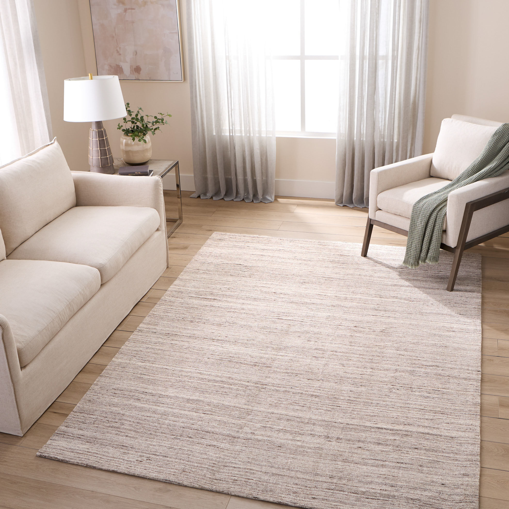 Riya 114 X 79 inch Neutral Rug in 6 x 9