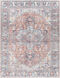 Alanya 108 X 79 inch Rose Rug, Rectangle