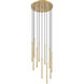 Forest LED 24 inch Modern Gold Chandelier Ceiling Light