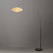Roswell 82 inch 23.00 watt Matte Black Arc Floor Lamp Portable Light