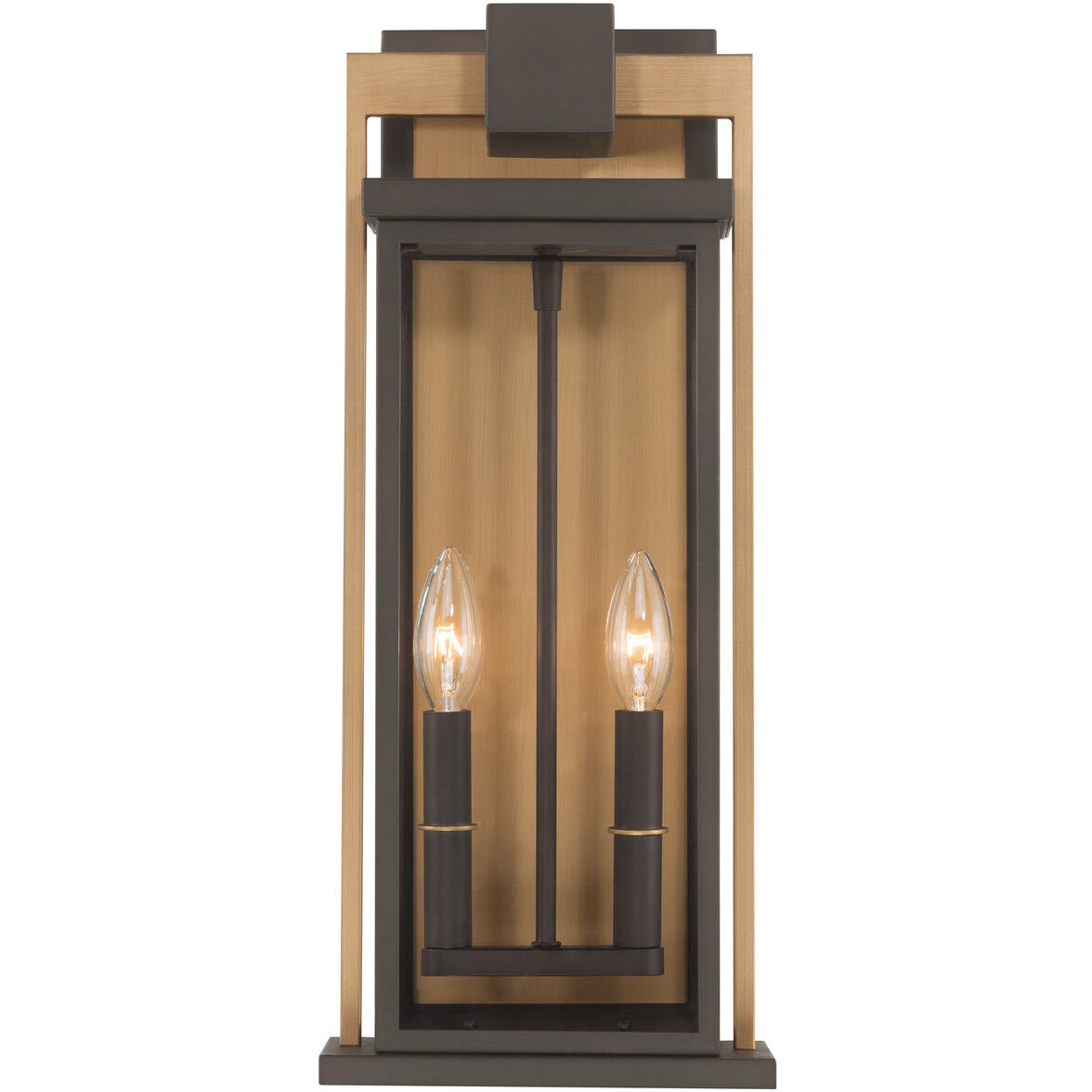 Lendel 2 Light 19.5 inch Twilight Bronze and Textured Gold Outdoor Sconce