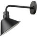 Fuller 1 Light 13 inch Matte Black Exterior Wall Mount