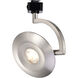 Orb 120 Brushed Nickel LED Track Head - J-Type Ceiling Light