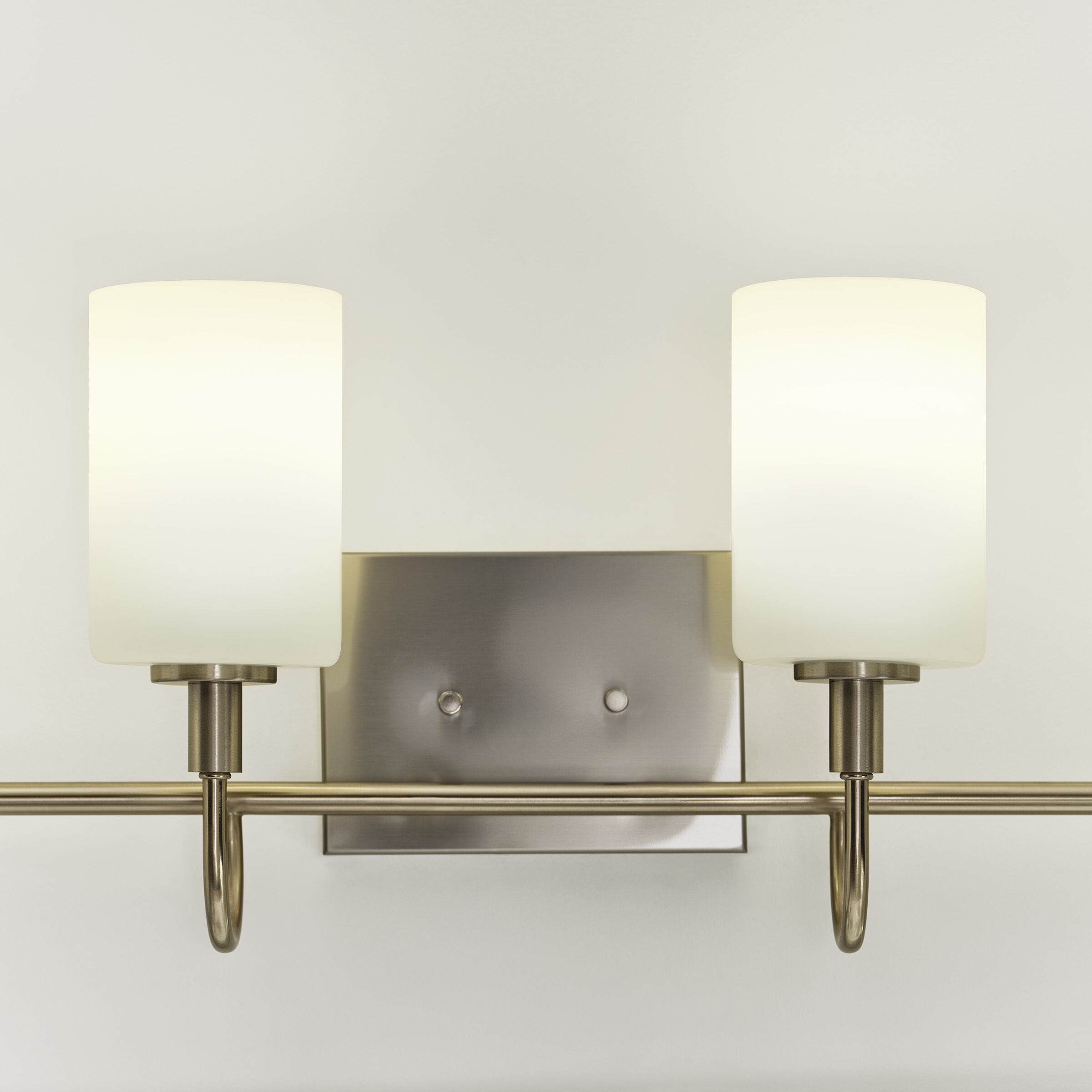 Oak Moore 4 Light 33.88 inch Brushed Nickel Bath Vanity Wall Light