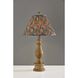 Faye 26.5 inch 100 watt Natural Wood Table Lamp Portable Light, Tall