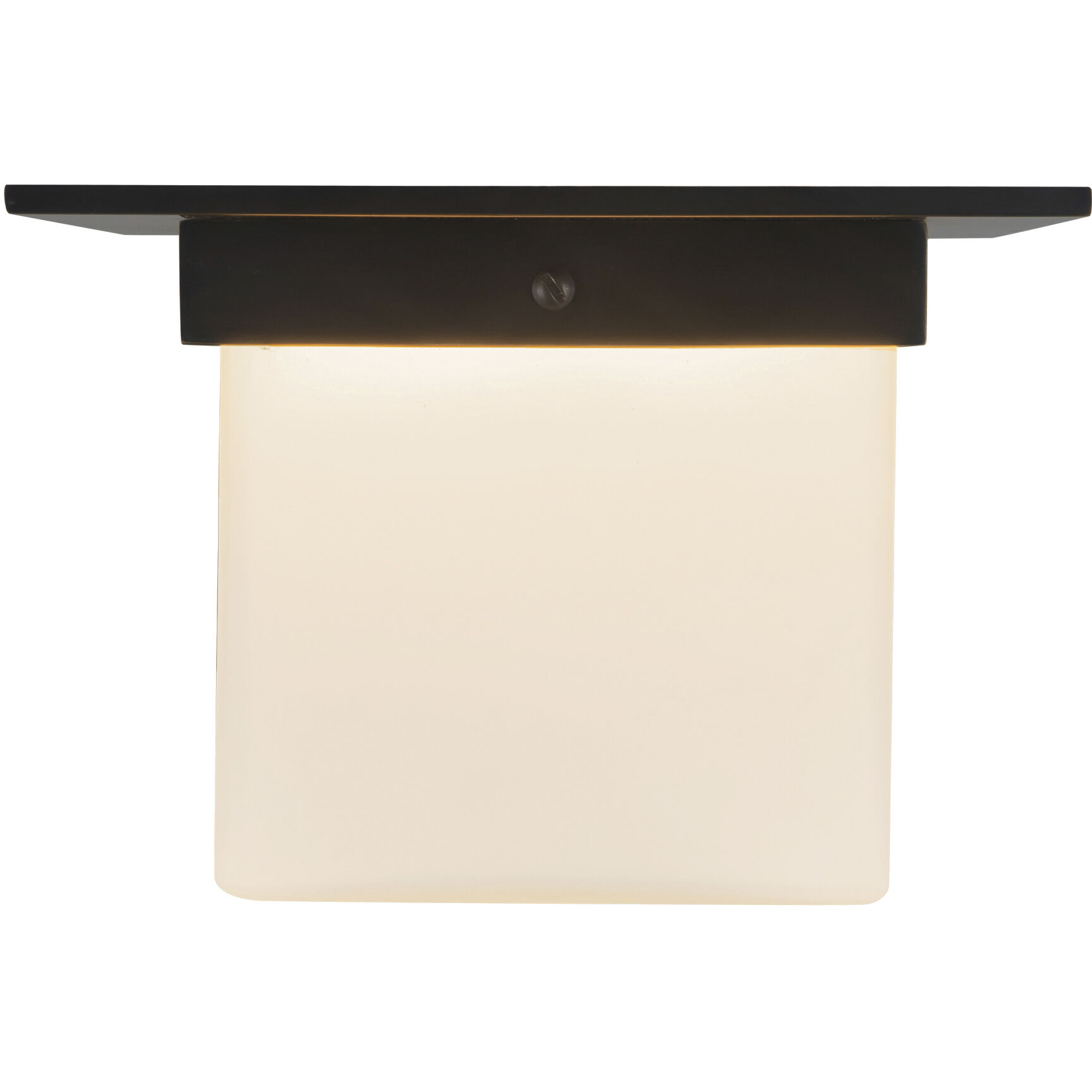 Mineral 1 Light 7.88 inch Urban Bronze and Matte Opal Glass Flush Mount Ceiling Light in Opal Glass Shade