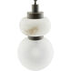 Rosemont 1 Light 9 inch Matte Swirl Glass Pendant Ceiling Light