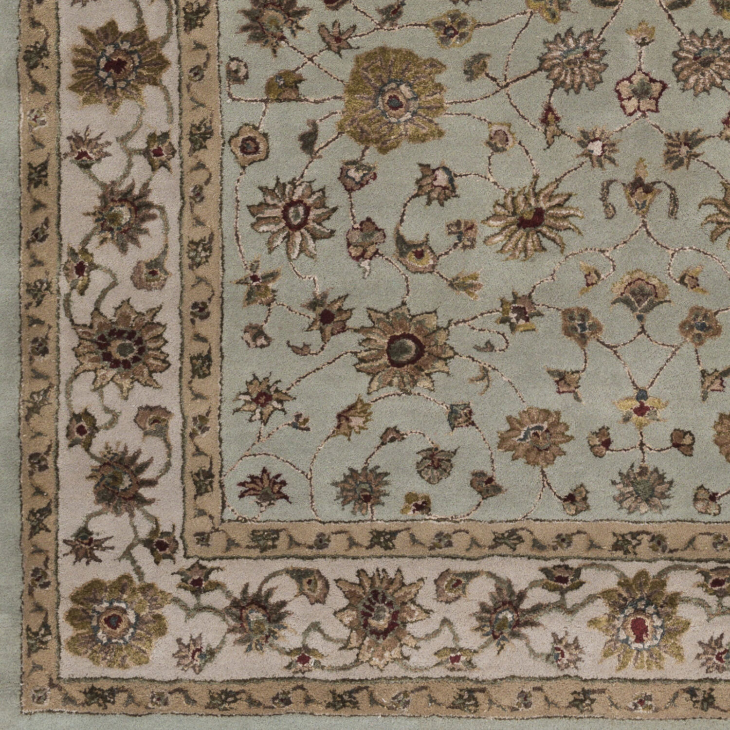 Breckenridge 138 X 102 inch Sage / Seafoam / Dark Green / Black / Light Sage Handmade Rug