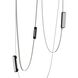 Fremont LED 2.5 inch Ivory and Black Belt Chandelier Ceiling Light