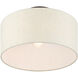 Meadow 1 Light 13 inch English Bronze Semi Flush Ceiling Light