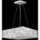 Contemporary 12 Light 20 inch Silver Chandelier Ceiling Light