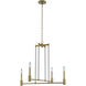 Kingston 4 Light 28 inch Winter Brass Chandelier Ceiling Light