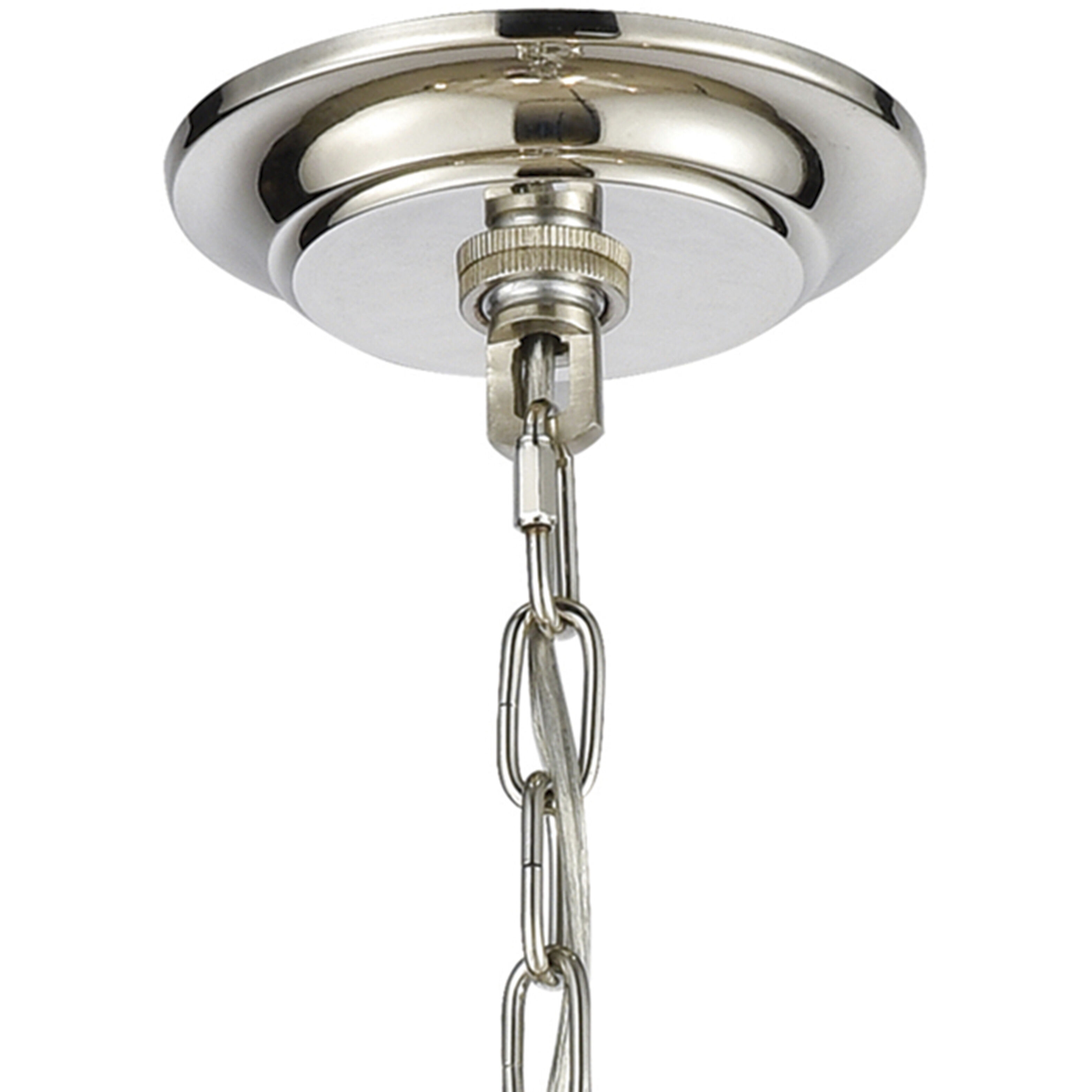 Rapid Pulse 3 Light 20 inch Polished Nickel with Clear Chandelier Ceiling Light