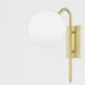Ingrid 1 Light 8 inch Aged Brass Wall Sconce Wall Light