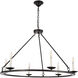Maine 6 Light 36 inch Black Chandelier Ceiling Light