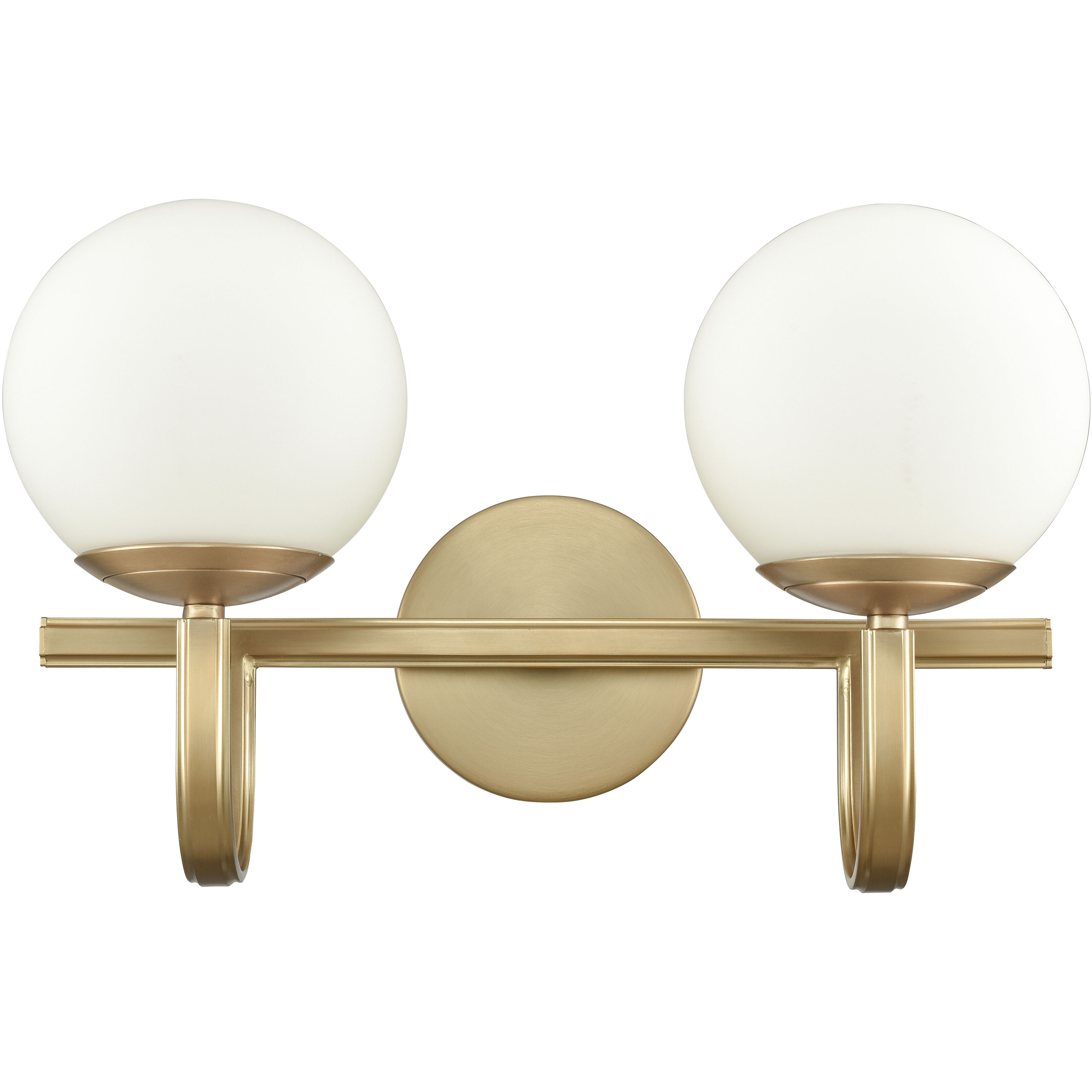 Caroline 2 Light 16 inch Brushed Gold Vanity Light Wall Light