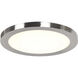 Disc LED 9.5 inch Brushed Steel Flush Mount Ceiling Light