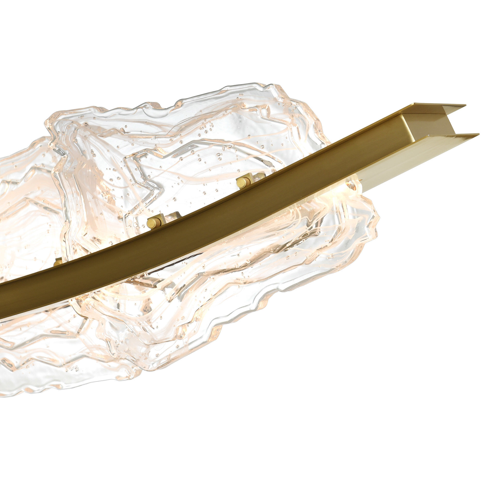 Arcus LED 50 inch Brass Chandelier Ceiling Light