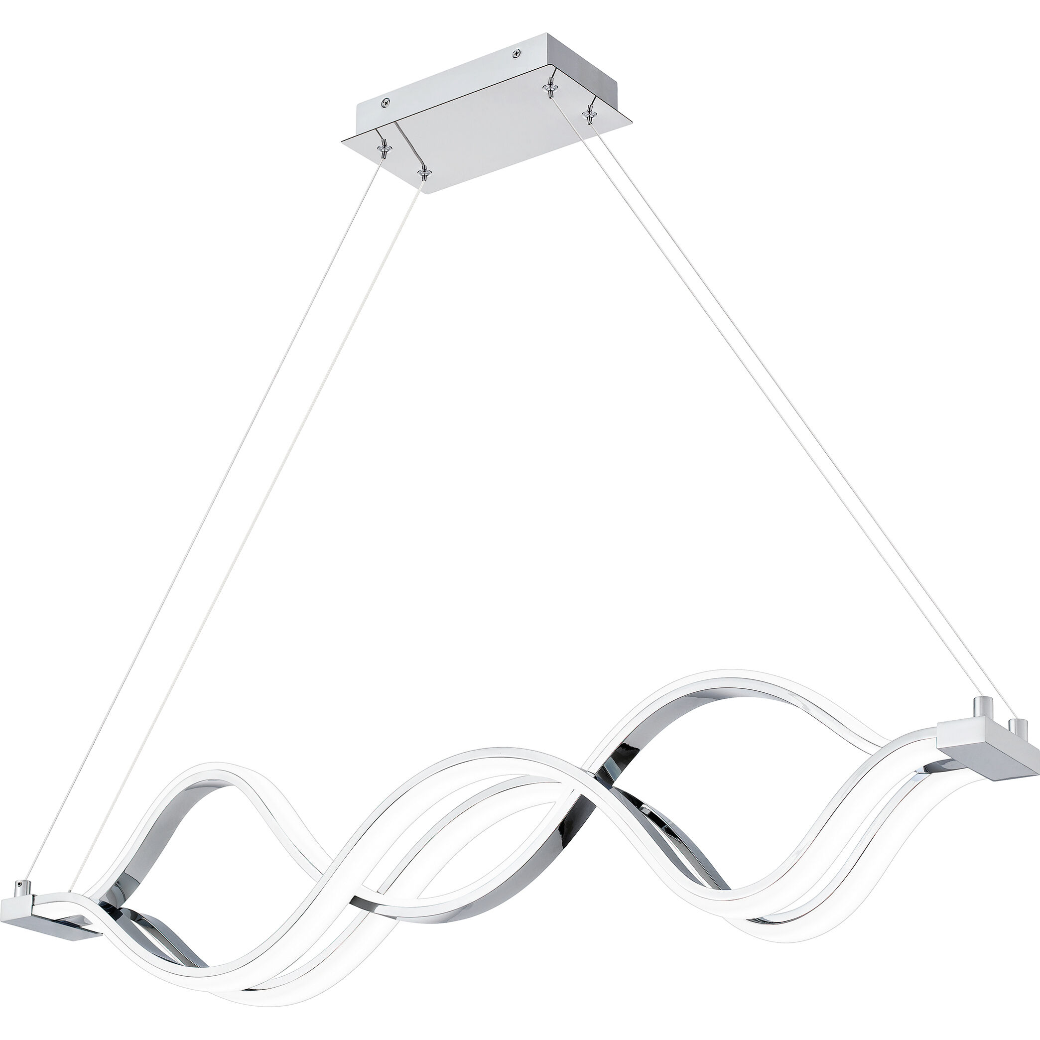 Bleecker 39 inch Polished Chrome Island Light Ceiling Light