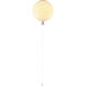 Canada 1 Light 9.84 inch White Semi Flush Mount Ceiling Light
