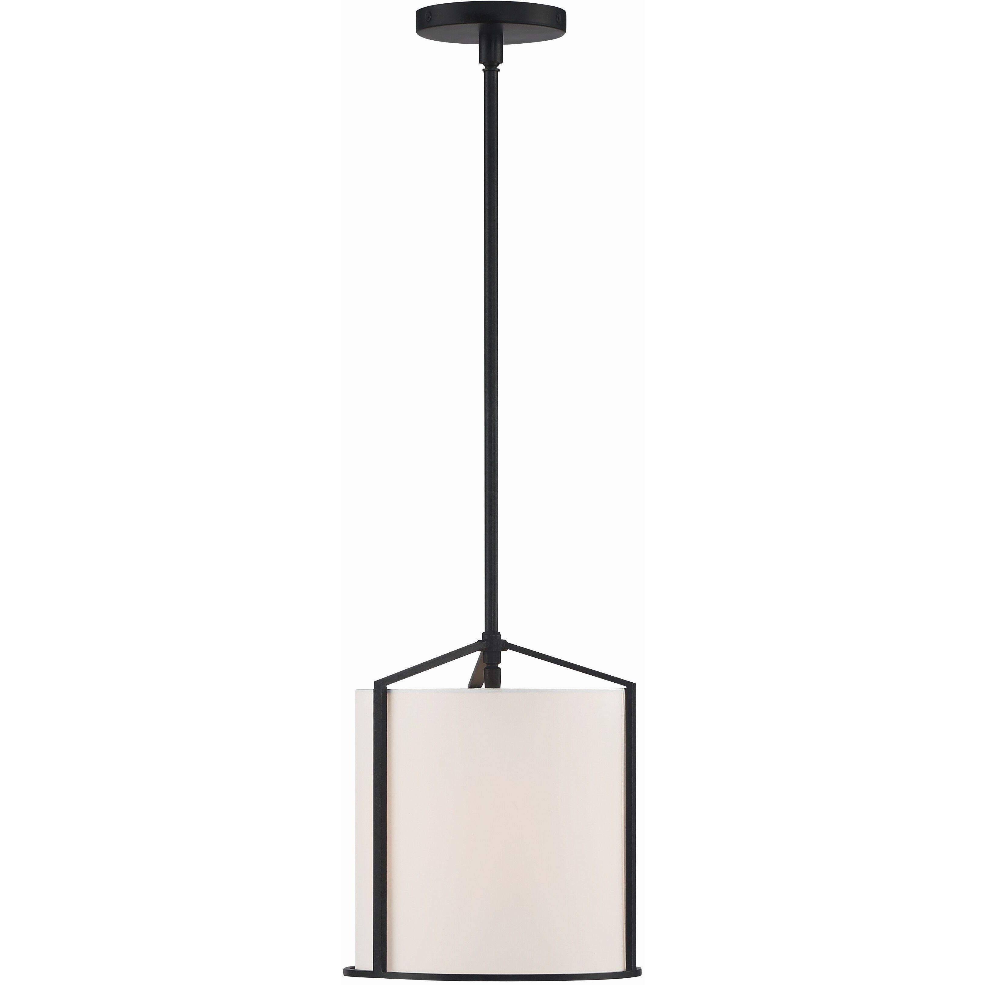 Carlyn 1 Light 10 inch Black Mini Pendant Ceiling Light