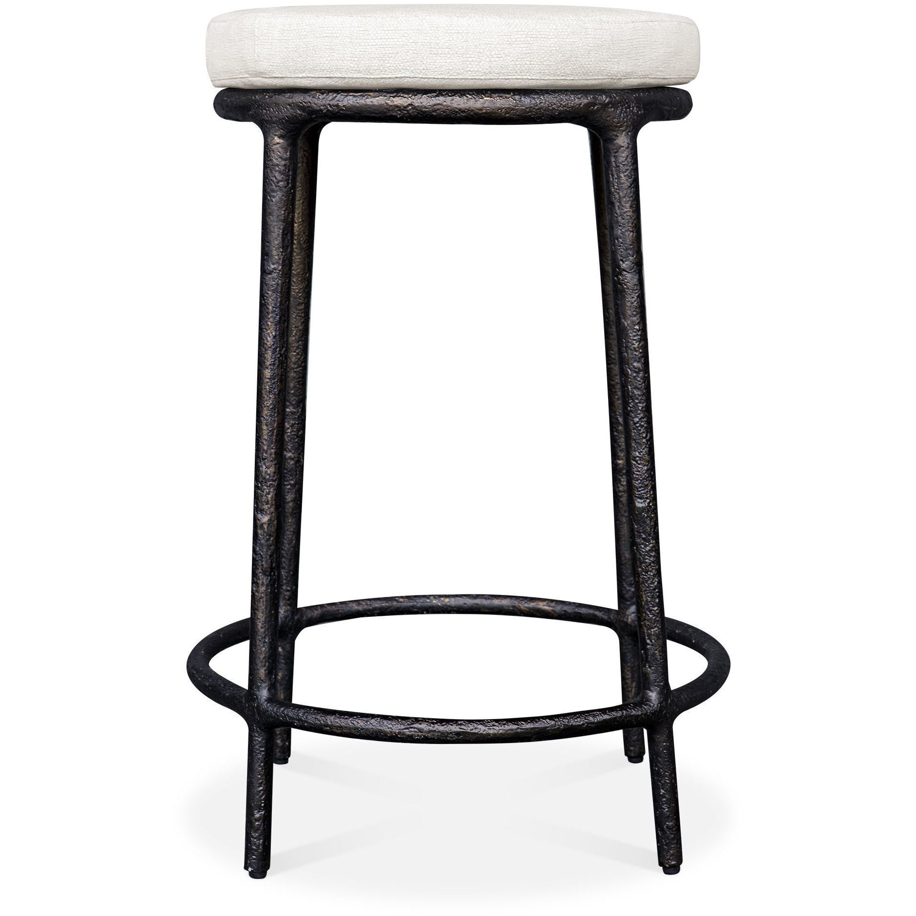 Thayer 26 inch Java and Oyster White Outdoor Counter Stool