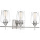Octave 3 Light 21 inch Satin Nickel Bathroom Vanity Light Wall Light, Essentials