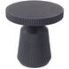 Boyden 22 inch Black Outdoor End Table