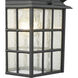 Whitby 1 Light 12 inch Satin Black Outdoor Wall Sconce