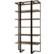 Felix 90 X 44 inch Natural Oak and Oxidized Black Etagere