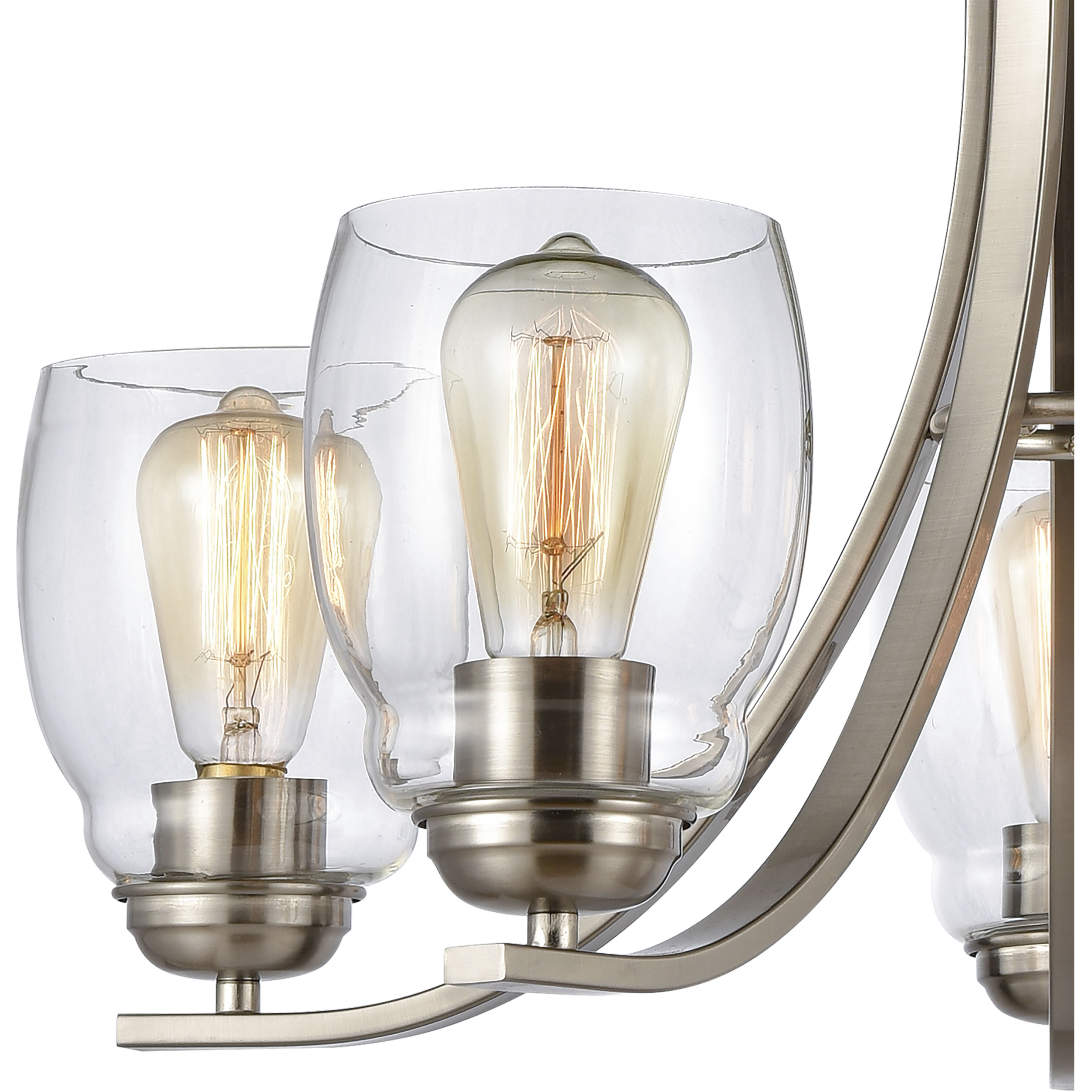 Calistoga 5 Light 25 inch Brushed Nickel Chandelier Ceiling Light