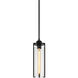 Bayou 1 Light 5.13 inch Black Pendant Ceiling Light
