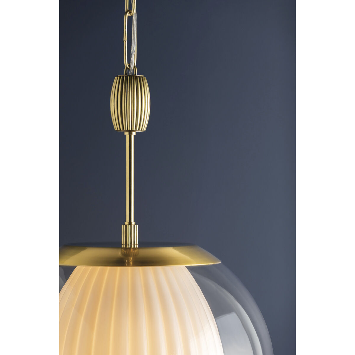 Clementon 1 Light 17 inch Aged Brass Pendant Ceiling Light