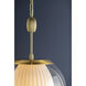 Clementon 1 Light 17 inch Aged Brass Pendant Ceiling Light
