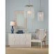 Garson Silver Leaf and Fresh Files Linen Chair