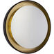 Reflections 31.5 X 31.5 inch Oil Rubbed Bronze and Gold Leaf LED Mirror