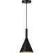 Meda 1 Light 7 inch Black Pendant Ceiling Light