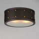 Trestle 2 Light 13 inch Oil Rubbed Bronze/Antique Brass Flush Mount Ceiling Light