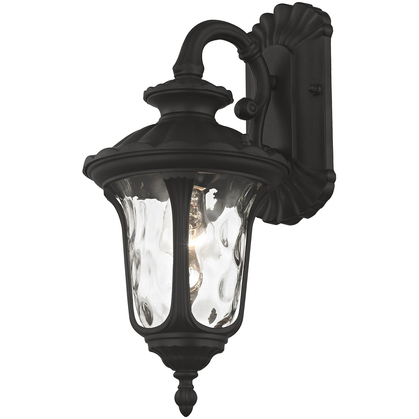 Oxford 1 Light 16 inch Textured Black Outdoor Wall Lantern